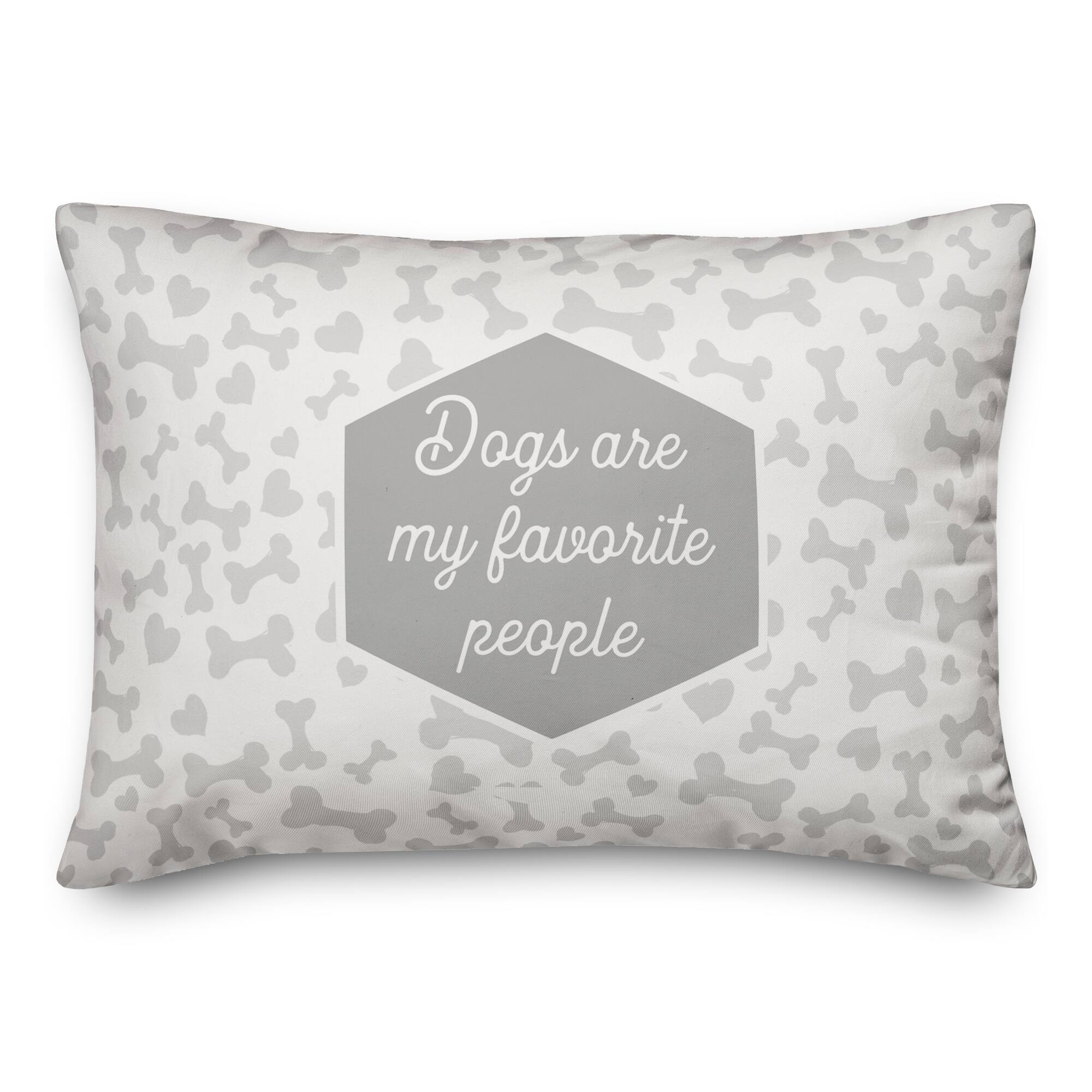 Dogs Are My Favorite People Throw Pillow